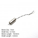 7x16mm Brushed Motors 19000kv 1S (1 pc)